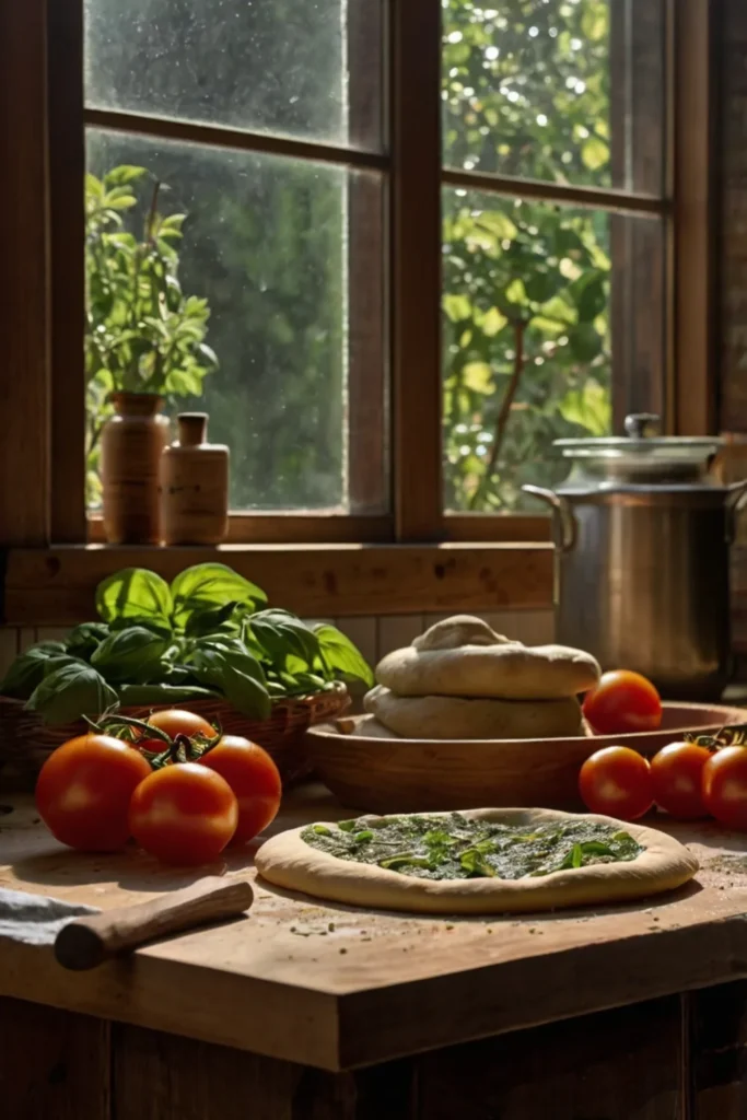 The Ultimate Guide to Pizza Dough with 00 Flour, Whole Tomatoes, and Chimichurri Sauce