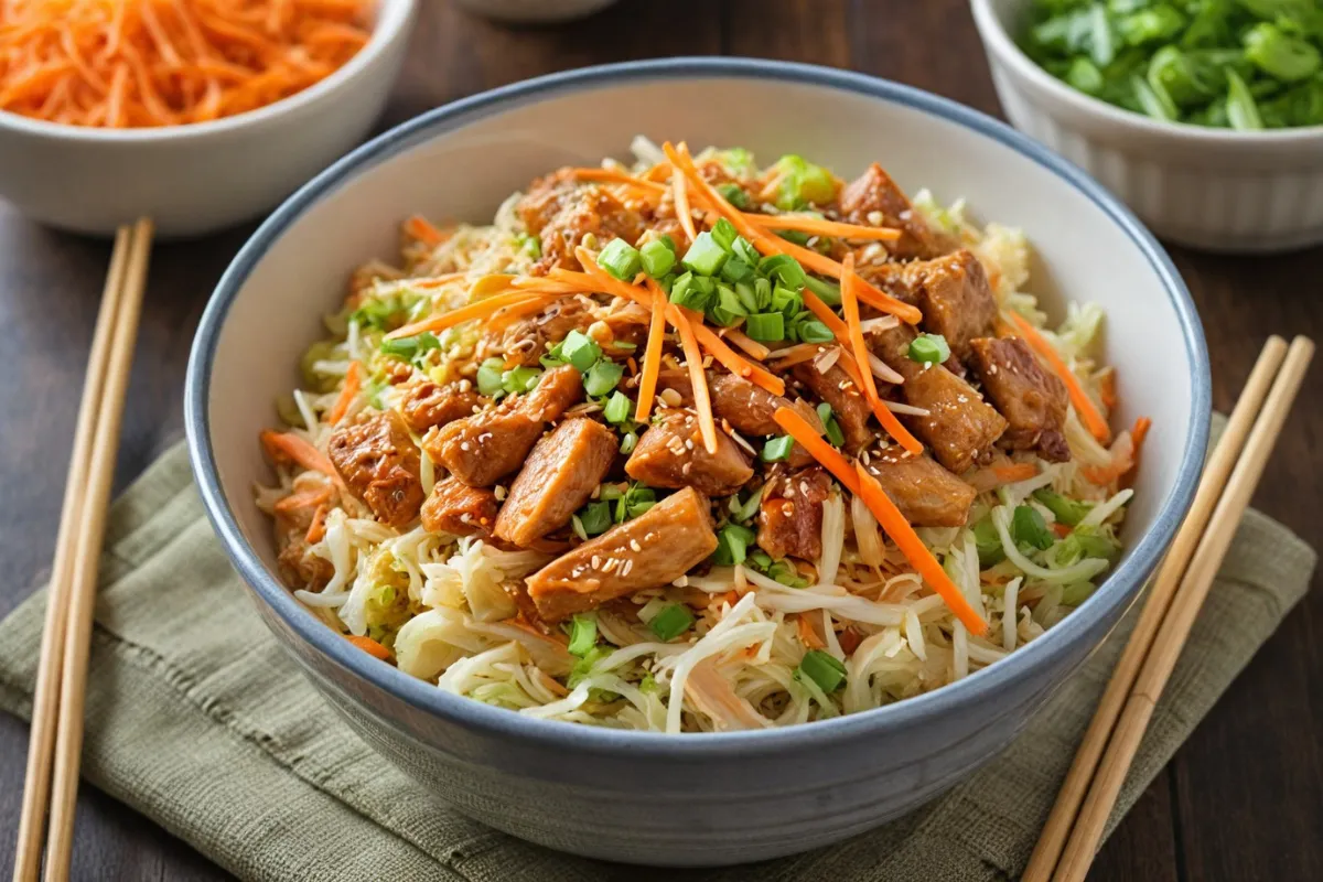 Satisfy Your Cravings with This Flavorful Egg Roll in a Bowl Recipe: Simple and Delicious