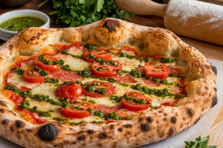 How to Make the Perfect Pizza Dough Using 00 Flour, Whole Tomatoes, and Chimichurri Sauce