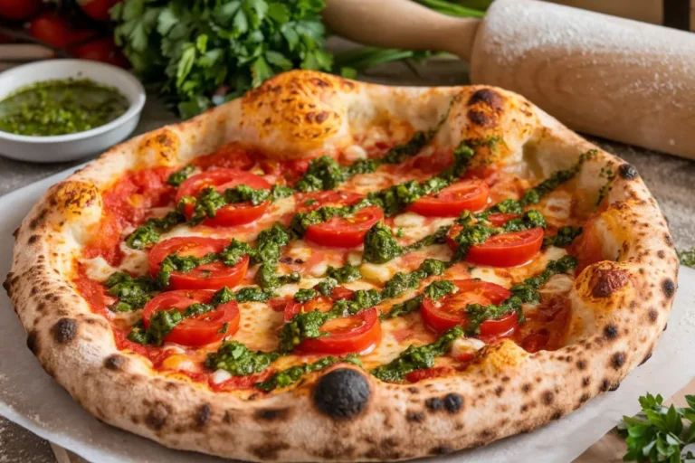 Pizza Dough Recipe Using 00 Flour, Whole Tomatoes, and Chimichurri: A Flavorful Guide