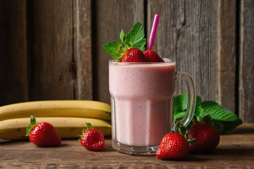 strawberry banana smoothie without yogurt