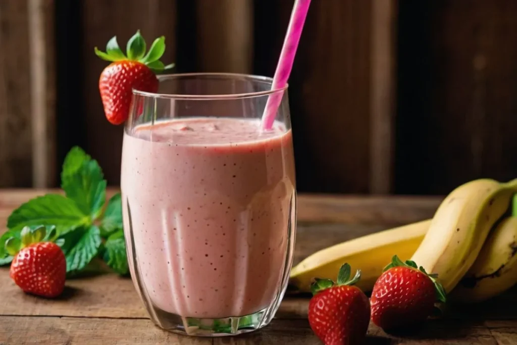 strawberry banana smoothie without yogurt