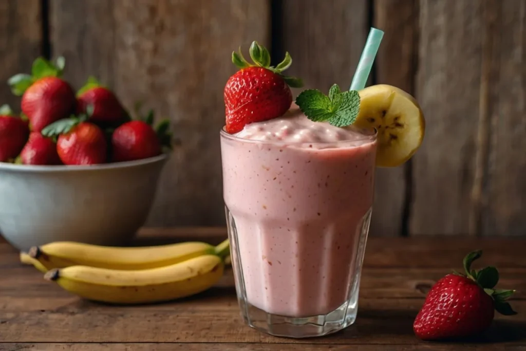 strawberry banana smoothie without yogurt