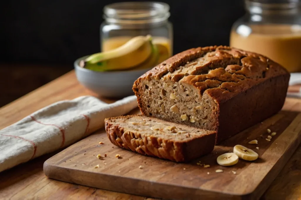 Three ingredient banana bread without cake mix