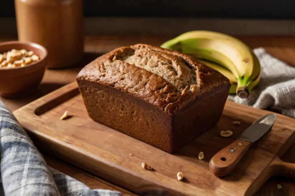 Three ingredient banana bread without cake mix