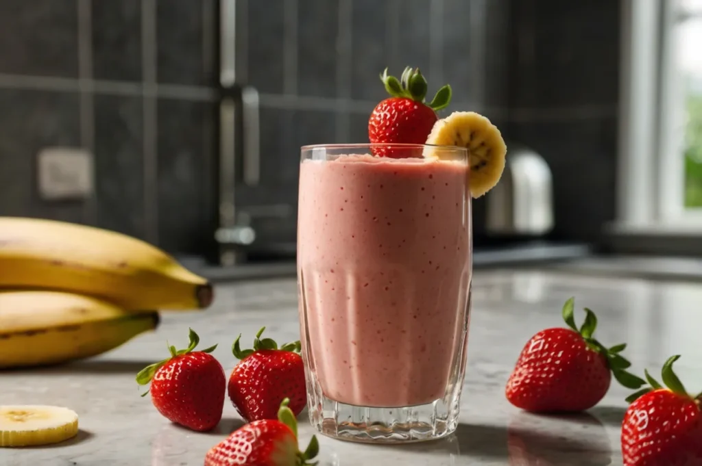 strawberry banana smoothie