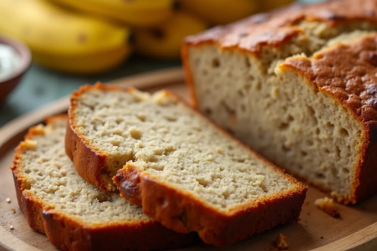 moist banana bread with yogurt