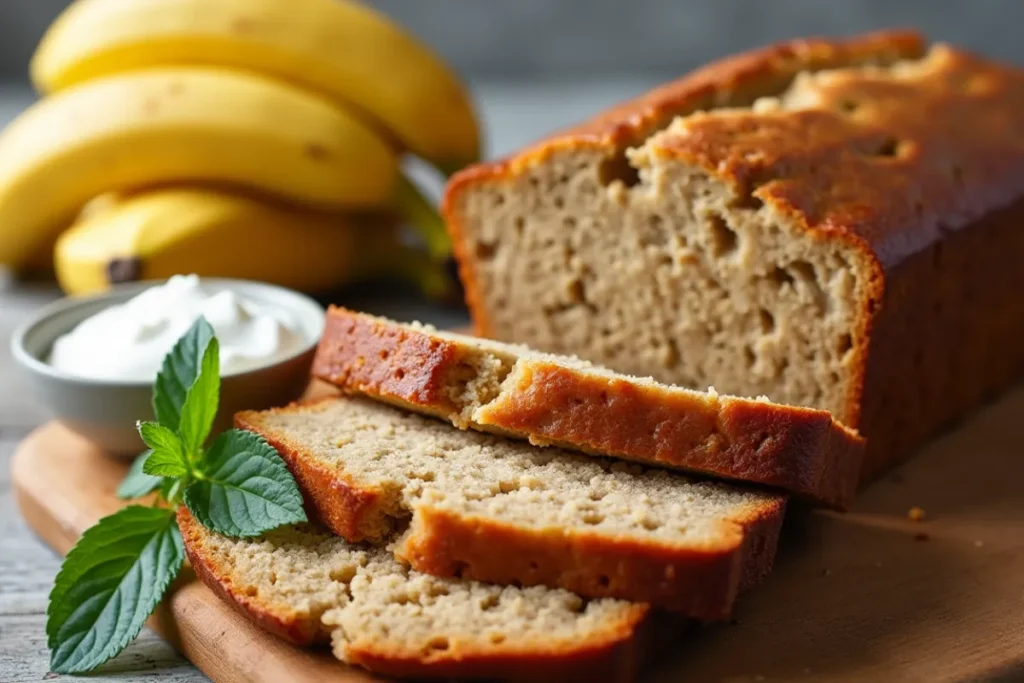 banana bread with yogurt