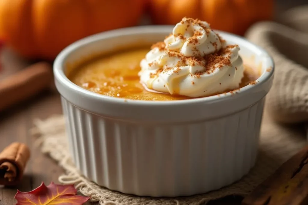 single serve pumpkin dessert