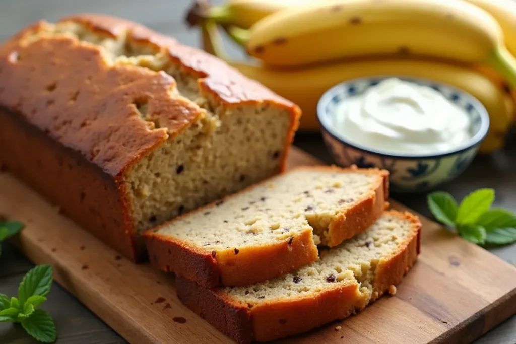 banana bread with yogurt