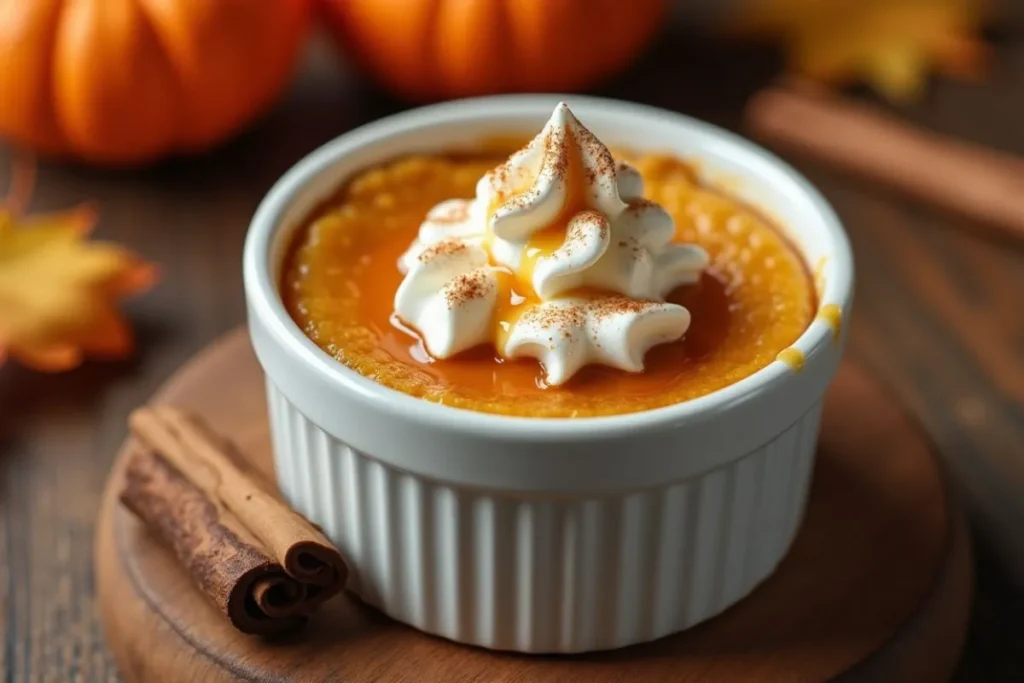 single serve pumpkin dessert