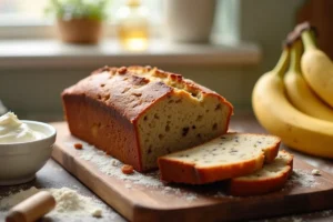 banana bread with yogurt