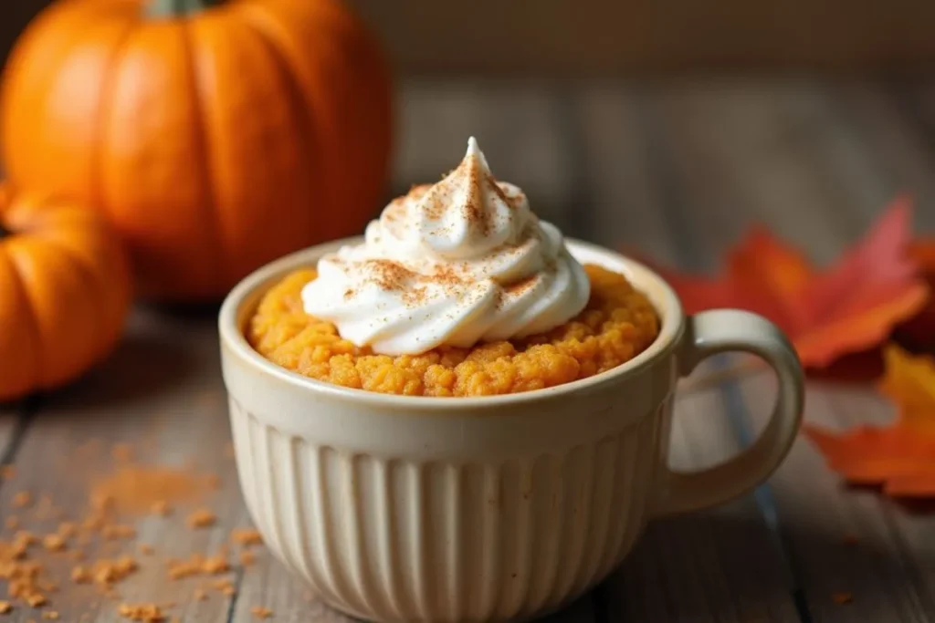 pumpkin mug cake