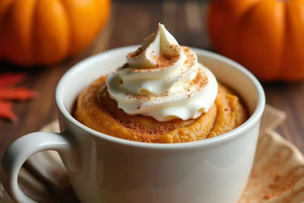 pumpkin mug cake