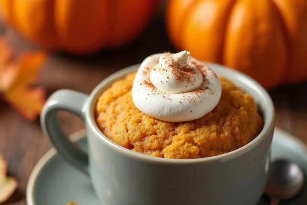 pumpkin mug cake