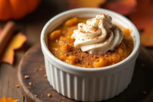 single serve pumpkin dessert