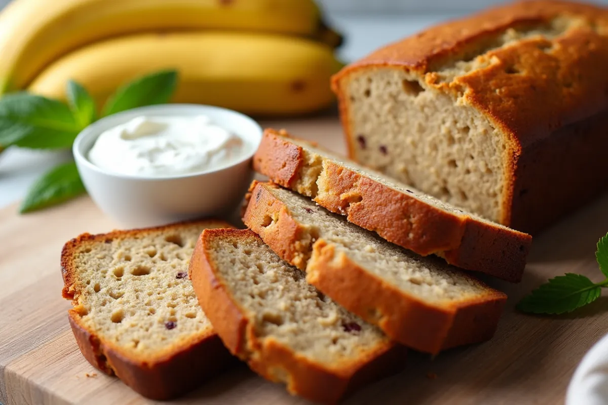 banana bread with yogurt